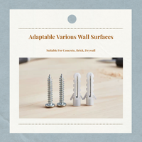 Automatic wall anchors for fast DIY