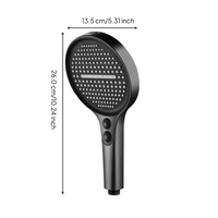 High-pressure handheld shower