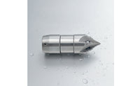 Rotating Drain Nozzle Compact piping Cleaning Nozzle Rust Resistant for Plumbers, Sewer Jetting
