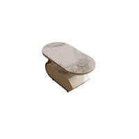 Mobile C-Shaped Table Movable with casters Living Room Furniture Rolling Casters Sturdy Construction for distant Workers