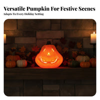 Spooky Halloween Pumpkin Ornament Decorative Halloween Pumpkin Decoration Indoor Pumpkins Compact for Party Hosts, Photo Backdrops, Haunted Houses, Display Shelves