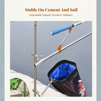 Stainless Steel Fishing Pole Holder, Multi-Function, Upright