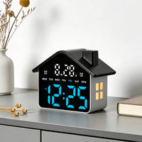 Illuminated Digital Alarm Clock Multifunctional Illuminated Alarm Clock Home Electronics Minimalist Design for Bedroom