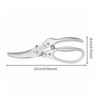 Chicken Bone Scissors Ergonomic Handle Fowl Shears Lock Heavy Duty Kitchen Shears for Home Cooks