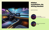 Cordless LED car lights, app control