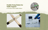 Ice Fishing Rod Holder, Foldable, Portable, Adjustable Stand