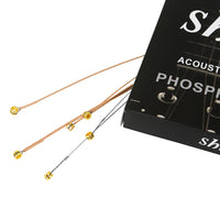 SK11 Alloy Phosphor Bronze Coated Guitar Strings with Gold Ball End, Set of 6