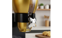Food-Safe-Complimentary Triple Cereal Dispenser Compact Cereal Dispenser with Crumb Tray Space-Saving Container Shatterproof for Kitchen