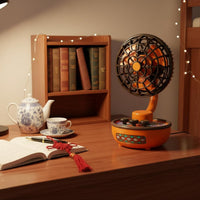 USB Rechargeable Desk Fan Gift Idea Cooling Device Two-Way Power for Students
