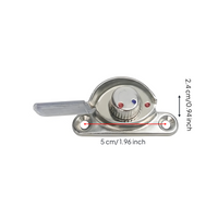 Adjustable aluminum door panel lock