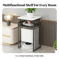 Robot Vacuum Stand Stable Frame Robot Vacuum Enclosure Easy Assembly for Bedroom