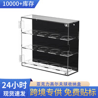 Acrylic Golf Ball Storage Box Wall-Mounted Display Case for 12 Balls
