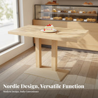 Cafe Table and Chair Set Minimalist Design Restaurant Dining Set Sturdy Modern Kitchen Table and Chairs for Business Owners, Families, Milk Tea Shop