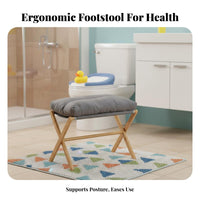 crouchting Stool Anti-Slip Bathroom Accessory Improves Posture for Home, Children