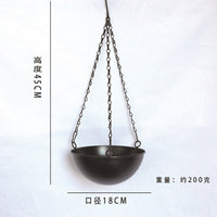 跨境花园铁艺吊篮盆栽装饰阳台水培绿植园艺悬挂花盆多肉创意吊盆