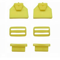 Plastic Buckle Accessory Rectangular Slots Hardware Sturdy Material