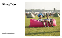Portable Wind-Inflated Lounger Lightweight Wind-Filled Couch No Pump Needed inflatable lounger Quick Inflation for eventand moreers, adventurers, Beachand moreers, Music outdoor events, Beach, green spaces and, Backyard