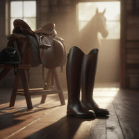 Tall Equestrian Boots Wear-Resistant Footwear Good Grip for Men