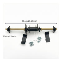 Rear Axle Assembly Kit Reinforced Go Karts Rear Axle Kit Complete for Builders, Mechanics