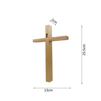 Wooden Wall Cross Hanging Decoration, Oak Wood