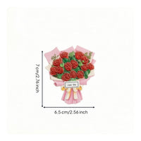 Resin Magnetic Fastener with Ribbon Romantic Magnetized Stickers Cute