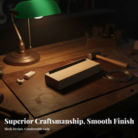Professional Grade Fret End Beveling File Comfortable Wooden Grip Fret End Dressing File Solid Wood Construction for DIY Hobbyists, Fretwork