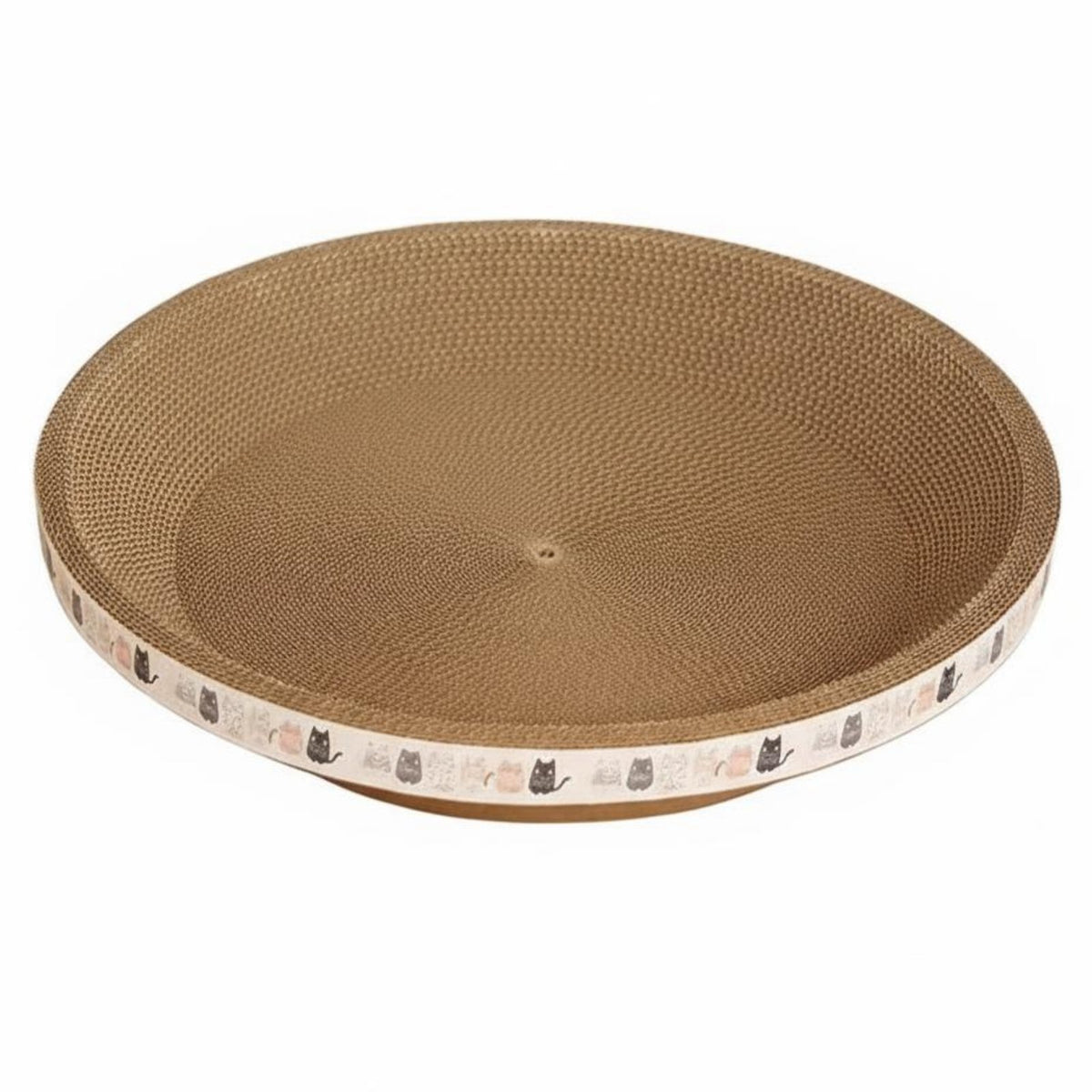 Cat Scratcher Bowl 2-in-1 Design Cat Scratcher Bed Corrugated Scrape Pad Low-Mess Paw-Gentle for Kittens