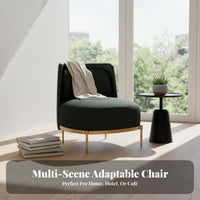 Houndstooth Armchair Light Luxury Aesthetic Patterned Upholstered Armchair Modern Design Comfortable Backrestrest