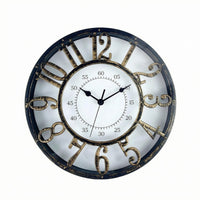 Retro Wall Clock Arabic Numerals Home Decor Vintage