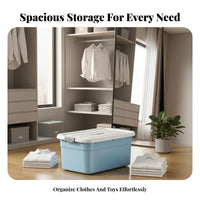 Rolling Container with Lid Lidded Wheeled Storage container Thickened for Homeowners