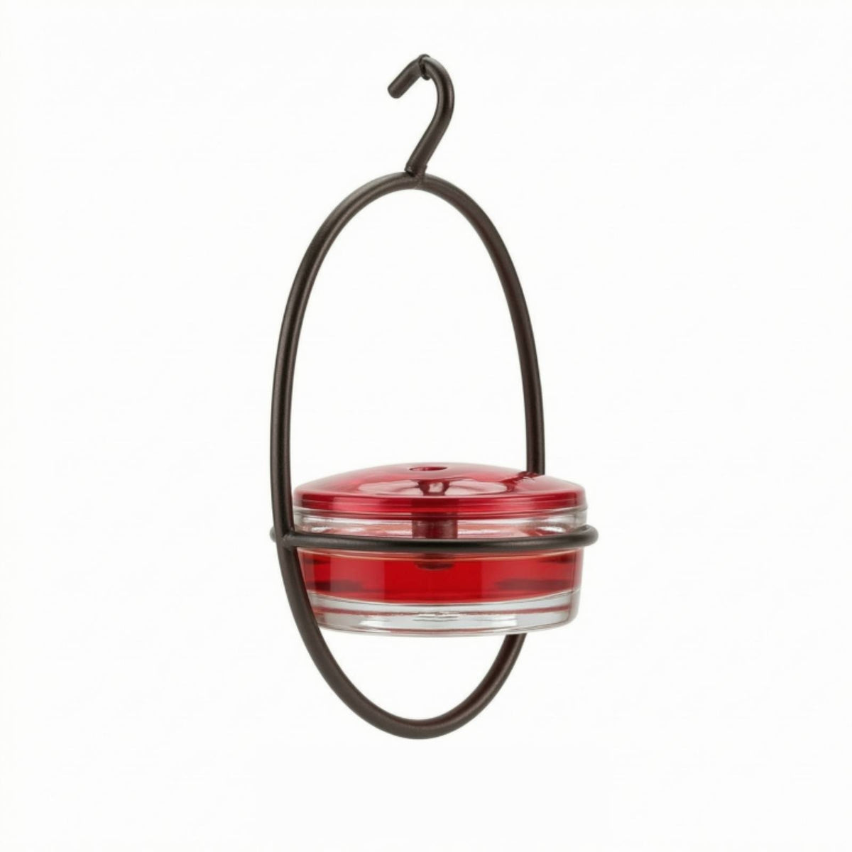 Hummingbird Feeder with Glass Reservoir Compact for Balcony