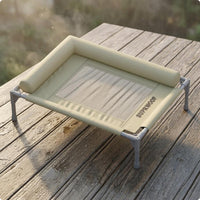 Raised Mesh Dog Cot Padded Pet Furniture Rectangular Frame