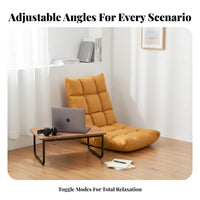 Adjustable Floor Lounger Foldable Design Tatami Sofa Multi-Functional for Adults