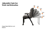transformable Lounger Sit and Lie Function Reclining Chair Foldable for Storage