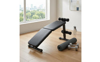 Incline Sit-up Bench Black Foldable Sit-up Bench Compact Fitness Equipment