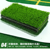 Foldable 3-in-1 Golf Hitting Mat for Indoor and Outdoor Use