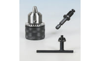 Drill Chuck with Hex Shank Knurled Drill Chuck Adapter Tool Metal Heavy Duty for Diyers, Home Improvement, Workshops