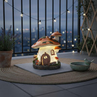 Toadstool House Light Automatic On/deactivate Light-up Toadstool Figurine