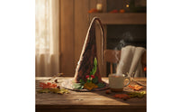 Witch Hat with Foliage & Woodgrain-Pattern Woodland Witch Hat Halloween Costume Accessory for Cosplayers, Photo Shoots