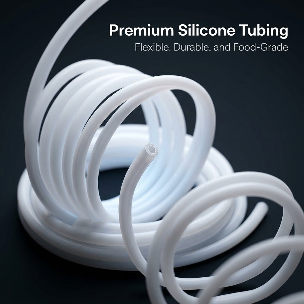 Sauna Machine Replacement Silicone Tubing Sold by Metre, Flexible High Temperature Steam Hose for Home Spa and Room, Custom Length