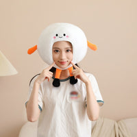 Cozy Costume Headpiece with Face Opening Lightweight Fuzzy Headpiece Funny Fuzzy Hat Party for Performers, Photoshoots, School Events