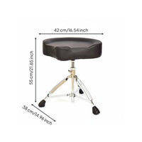 Drum Throne Stable Metal Legs Adjustable Drum Throne Non-Slip Feet for Drumming