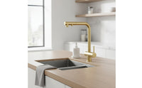 Three-Function Kitchen Tap 3-in-Sink Faucet with Water Strainer Flexible Faucet with Pull-out Spray for Renovators