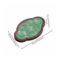 Chinese Design Tea Tray Waterproof Decorative Serving Tray Heat Resistant