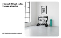 Space Saving Dumbbell Storage Rack High Load Capacity Kettlebell and Dumbbell Holder Stable Construction Home Gym Equipment Organizer Easy to Assemble for Apartment
