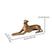 Dog Figurine Shiny Metal Dog Sculpture Modern for Homeowners, Art Collectors