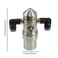Humidification Nozzle with Elbow Fittings Stainless Steel Misting Nozzle with Brass Body Industrial for Factory, Workshop