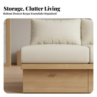 Armless Sofa Module Space-Saving Armless Storage Settee Minimalist design Couch for Apartment Dwellers, Minimalists, Living Room, Lounge Area, Entryway