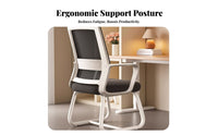 Ergonomic Design Mesh Back Swivel Chair Support Office Furniture Thick Padded Seat Seating Solution Easy Assembly for Telecommuting Workers, Students, Gamers, Conference Room