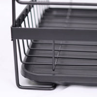 Dish Drain Rack with Tray Rust Resistant Dish Drain Rack Large Capacity Kitchenware for Small Households, Rv